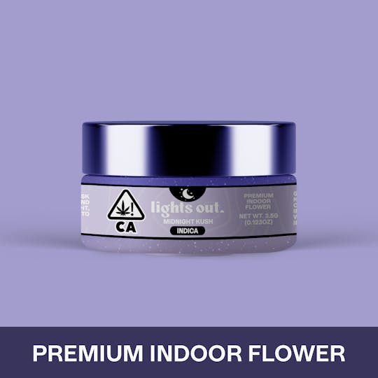 Lights Out - Midnight Kush (Indica) Flower 3.5g - 1