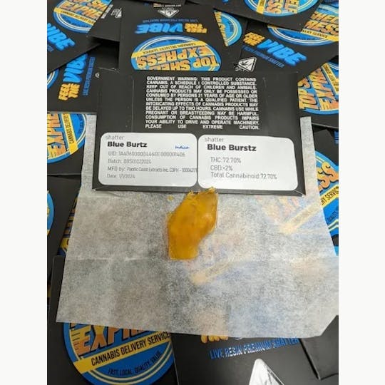 Top Shelf Express - Blue Burstz Shatter (1g) - 1