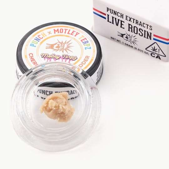 Punch Edibles & Extracts - Cherry Gushers Tier 4 Live Rosin Cold Cure Badder (1g) - 1