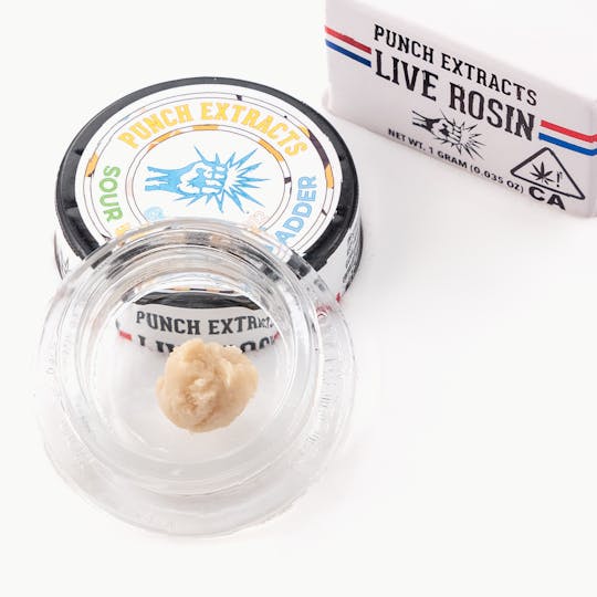 Punch Edibles & Extracts - Sour Honey Bee Tier 3 Live Rosin Cold Cure Badder (1g) - 1
