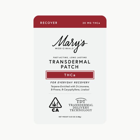 Mary's Medicinals™ - Recover (THCa) Transdermal Patch (CA) - 1