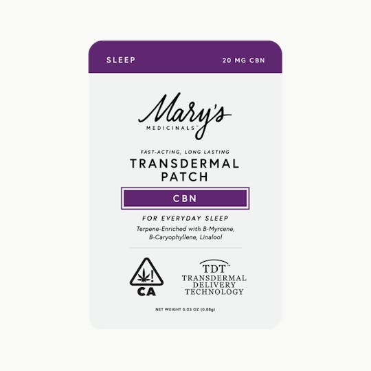 Mary's Medicinals™ - Sleep (CBN) Transdermal Patch (CA) - 1