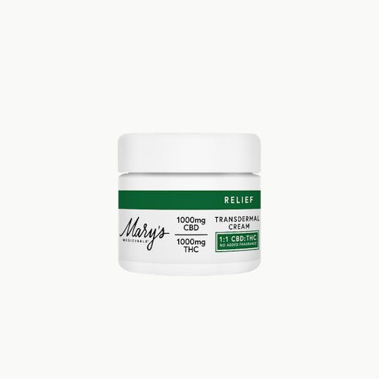 Mary's Medicinals™ - Relief Transdermal Cream (No Fragrance Added) (CA) - 1