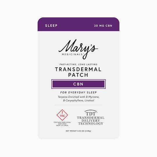 Mary's Medicinals™ - Sleep (CBN) Transdermal Patch (CO) - 1