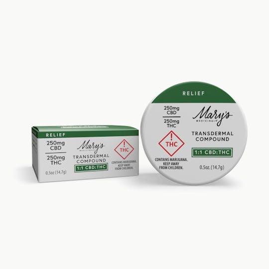 Mary's Medicinals™ - Relief Mini Transdermal Compound (0.5 oz) (CO) - 1