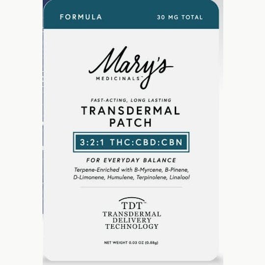 Mary's Medicinals™ - Formula (3:2:1) Transdermal Patch (CO) - 1
