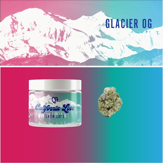 California Love - Glacier OG | 3.5g | Snow Caps Infused Flower - 1