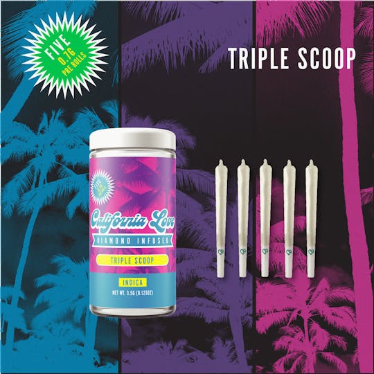 California Love - Triple Scoop | 5pk 0.7g | Diamond Infused - 1
