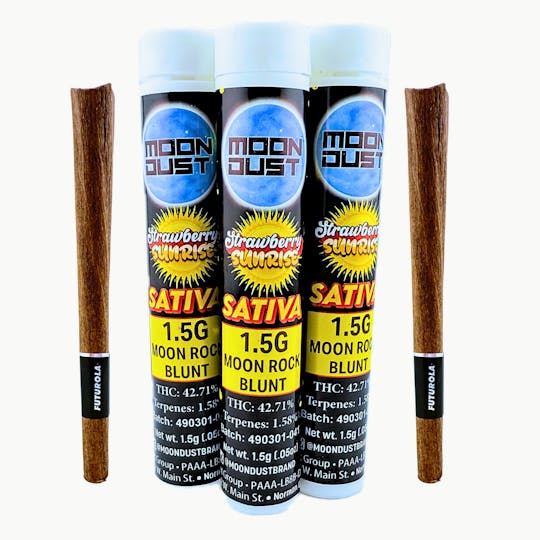 MOON DUST - 1.5G MOON ROCK BLUNT - STRAWBERRY SUNRISE - 1