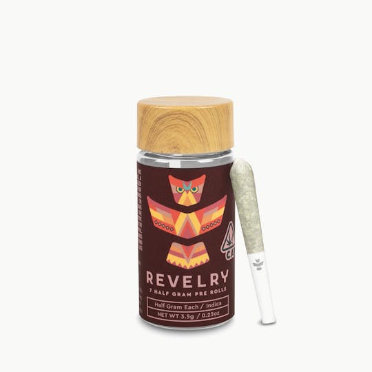 Revelry Herb Co - Strawberry Fields - Indica - Pre Roll 7pk (7g) - 1