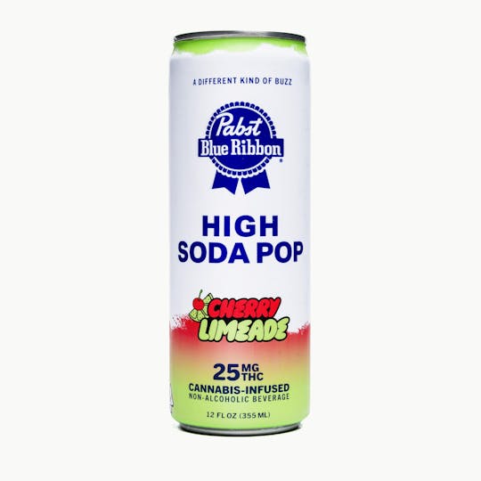 Pabst (PBR) - PABST | PBR Cannabis Infused High SodaPop - Cherry Limeade | 25mg | Single - 1