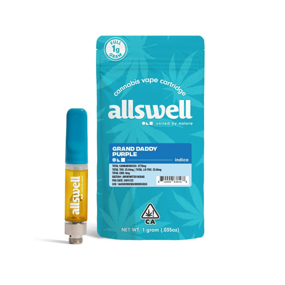 Granddaddy Purple [1g Cartridge] - Allswell