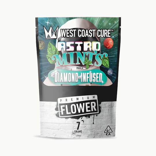 West Coast Cure - Astro Mints - 7G Diamond Infused Premium Flower - 1