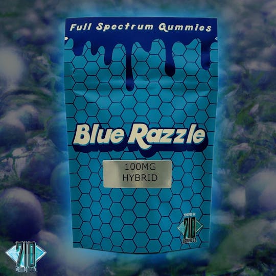 710 Diamond co - 710 Full Spectrum - Gummies - Blue Razzle - 100mg - 1