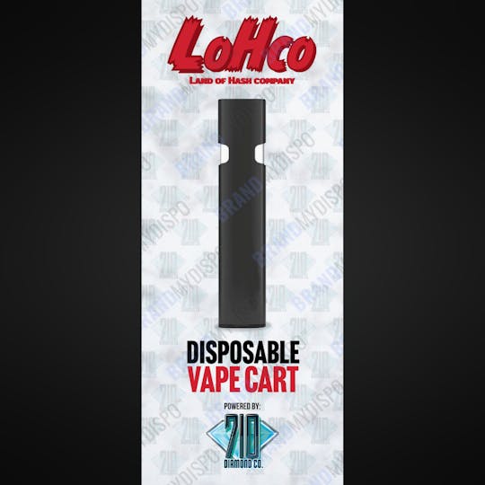 710 Diamond co - Lohco - 1g Disposable - Golden Punch - Indica - 1