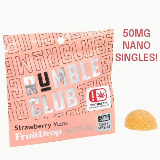 Rumble Club - Rumble Club - Nano FruitDrop - 50mg Single - Strawberry Yuzu - 1