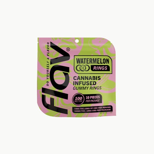 Flav - Flav - Rings - 100mg - Watermelon - 1