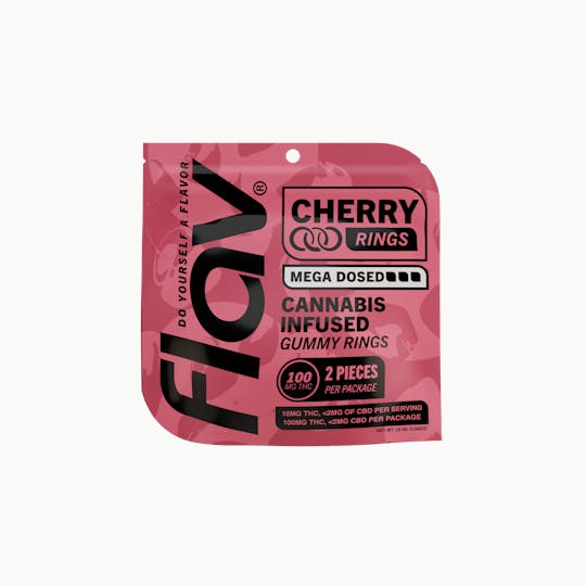 Flav - Flav - Mega Rings - 100mg - Cherry - 1