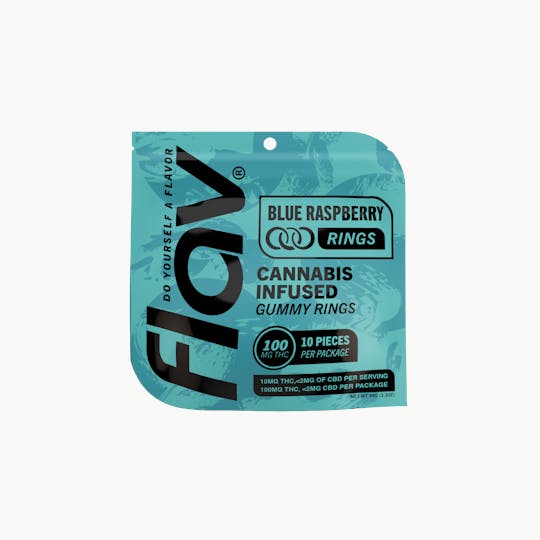 Flav - Flav - Rings - 100mg - Blue Raspberry - 1