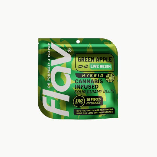 Flav - Flav - Belts - Live Resin - 100mg - Apple - Hybrid - 1