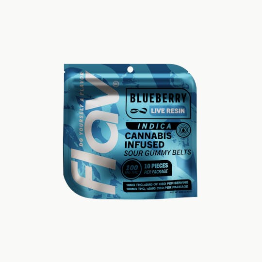 Flav - Flav - Belts - Live Resin - 100mg - Blueberry - Indica - 1