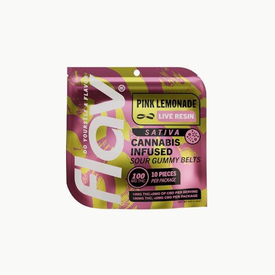 Flav - Flav - Belts - Live Resin - 100mg - Pink Lemonade - Sativa - 1