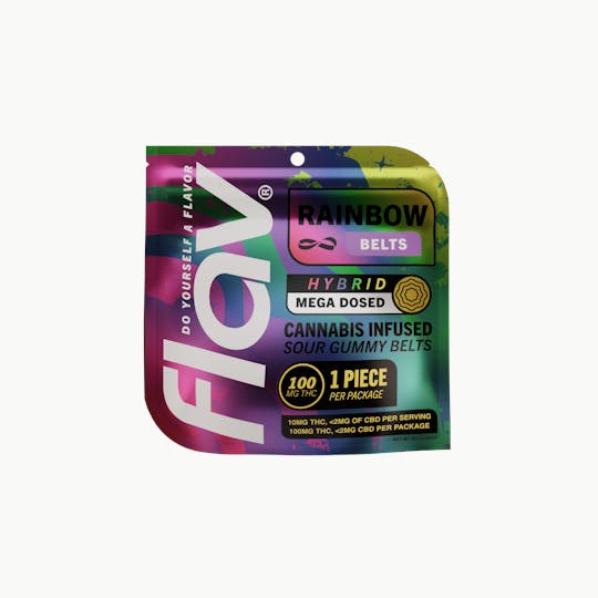 Flav - Flav - Mega Belt - Live Resin - 100mg - Rainbow - Hybrid - 1