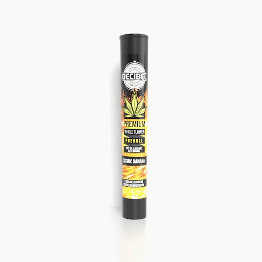 Decibel Gardens - Cosmic Banana - Whole Flower Preroll (0.75g) - 1