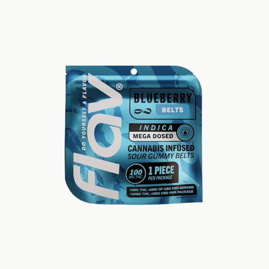 Flav - Flav - Mega Belt - Live Resin - 100mg - Blueberry - Indica - 1