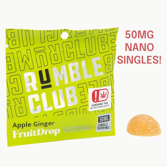 Rumble Club - Rumble Club - Nano FruitDrop - 50mg Single - Apple Ginger - 1