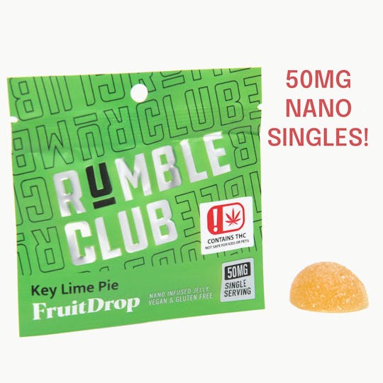 Rumble Club - Rumble Club - Nano FruitDrop - 50mg Single - Key Lime Pie - 1