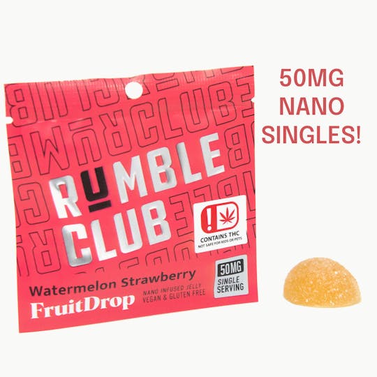 Rumble Club - Rumble Club - Nano FruitDrop - 50mg Single - Watermelon Strawberry - 1