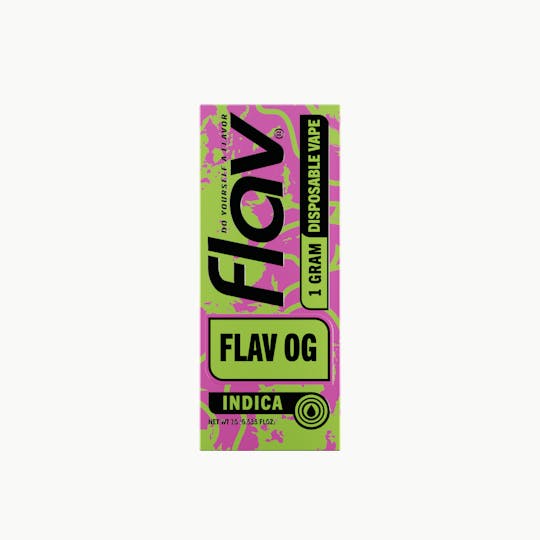 Flav - Flav - Distillate Disposable - 1.0g - Flav OG - Indica - 1