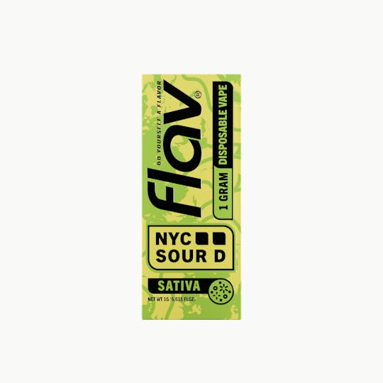 Flav - Flav - Distillate Disposable - 1.0g - NYC Sour D - Sativa - 1