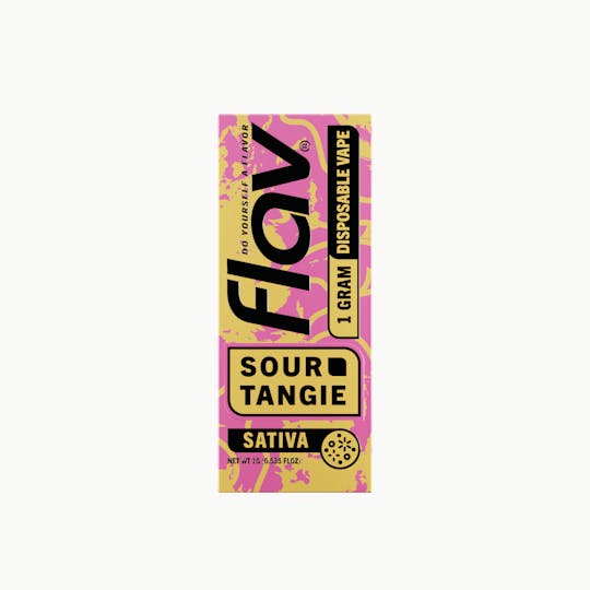 Flav - Flav - Distillate Disposable - 1.0g - Sour Tangie - Sativa - 1