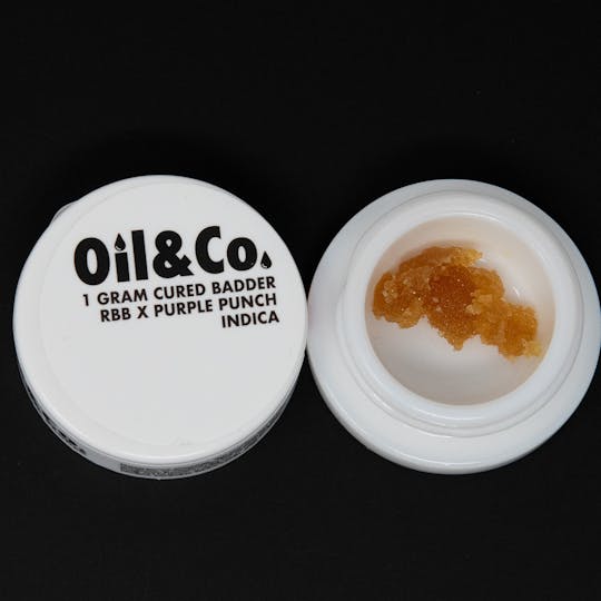 Oil & Co - 1g Cured Badder - RBB x Purple Punch - Oil & Co (Indica) - 1