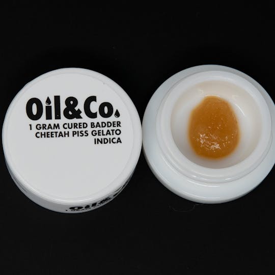 Oil & Co - 1g Cured Badder - Cheetah Piss Gelato - Oil & Co (Indica) - 1