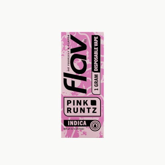 Flav - Flav - Distillate Disposable - 1.0g - Pink Runtz - Indica - 1