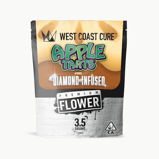 West Coast Cure - Apple Tarts - 3.5G Diamond Infused Premium Flower - 1