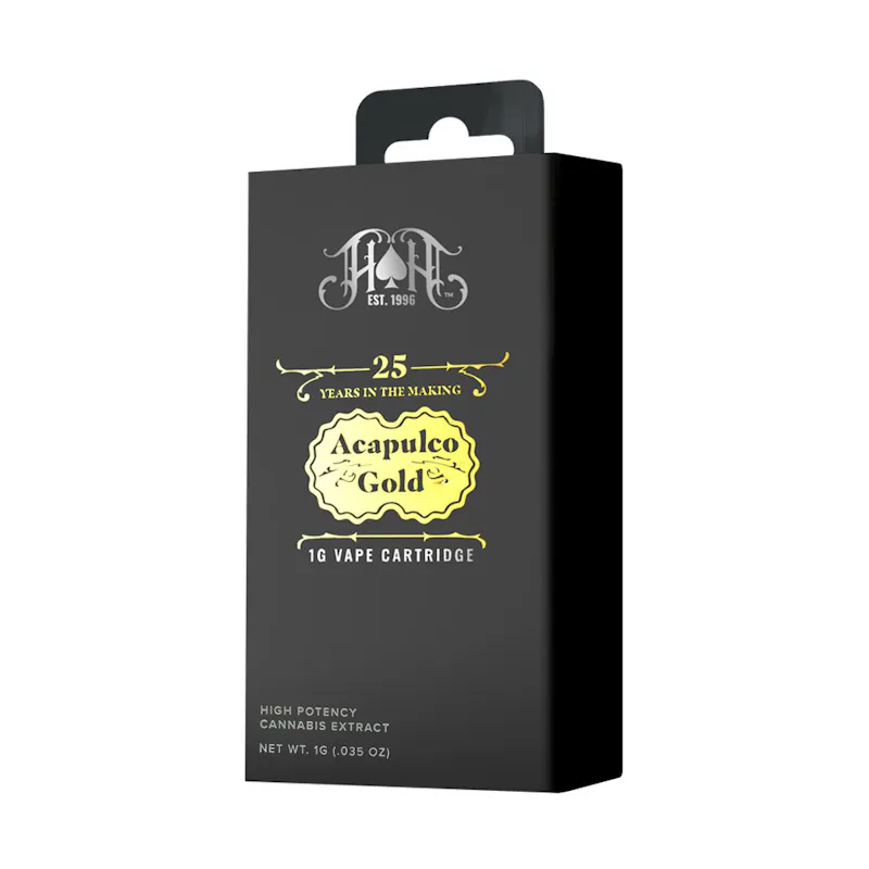 Heavy Hitters Acapulco Gold - Ultra Extract High Purity Oil - 1G Vape Cartridge cartridge
