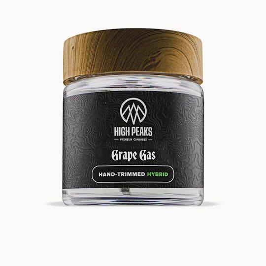 High Peaks - Grape Gas: Hand-Trimmed Flower | Hybrid | 3.5g | 28% THC - 1