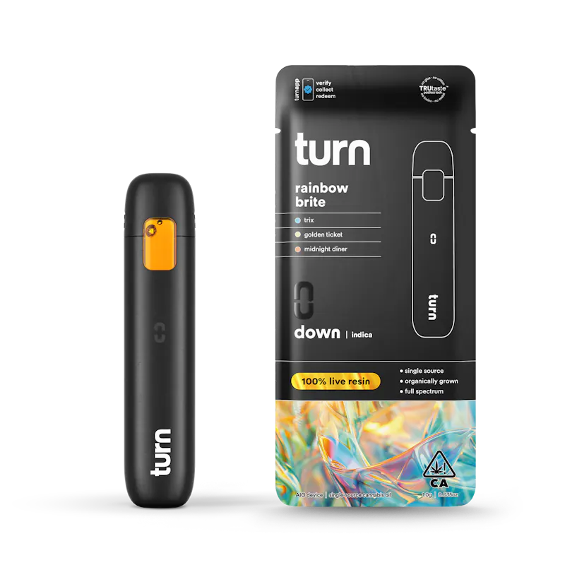 turn Rainbow Brite Live Resin Disposable 1g