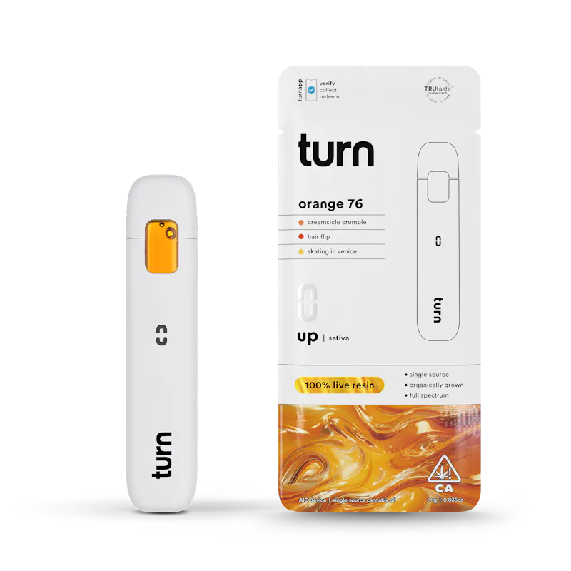 Turn Orange 76 Live Resin Disposable 1g disposable