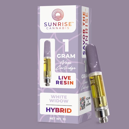 Sunrise - White Widow -1g Live Resin Vape Cartridge - 1