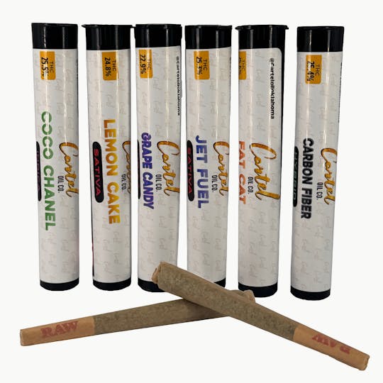 Cartel Oil Co - Cartel Oil Co. | Pre-Rolls | 2 pack | Hybrid | Platinum Funk | 2.4g - 1