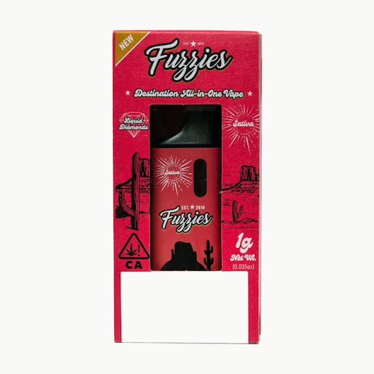 Fuzzies - Fuzzies Destination 1g AIO - Fruit Punch Sativa - 1