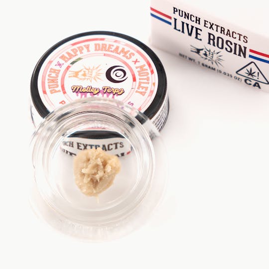 Punch Edibles & Extracts - Pink Peach Certs Tier 4 Live Rosin Cold Cure Badder (1g) - 1
