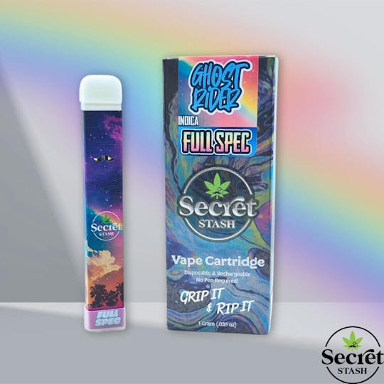Secret Stash - Secret Stash | Full Spectrum Disposable Cartridge | Ghost Rider | 1g - 1