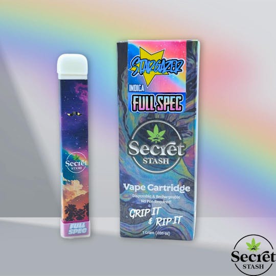 Secret Stash - Secret Stash | Full Spectrum Disposable Cartridge | Stargazer | 1g - 1