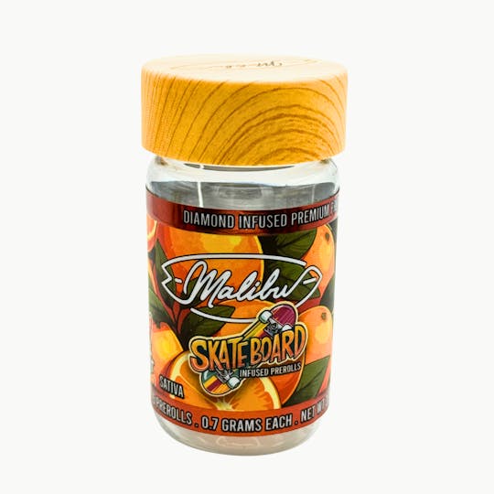 Malibu Premium Cannabis - Skate Board | Orange Sherbert 5-Pack - 1